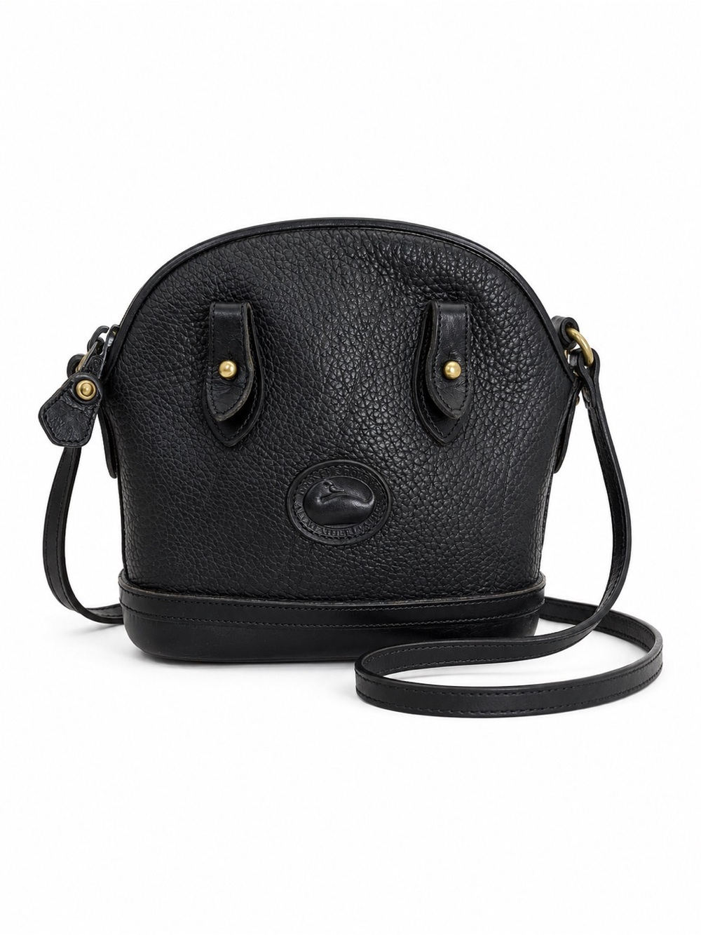 Vintage Dooney Bourke Black All Weather Leather Mini Crossbody Purse USA